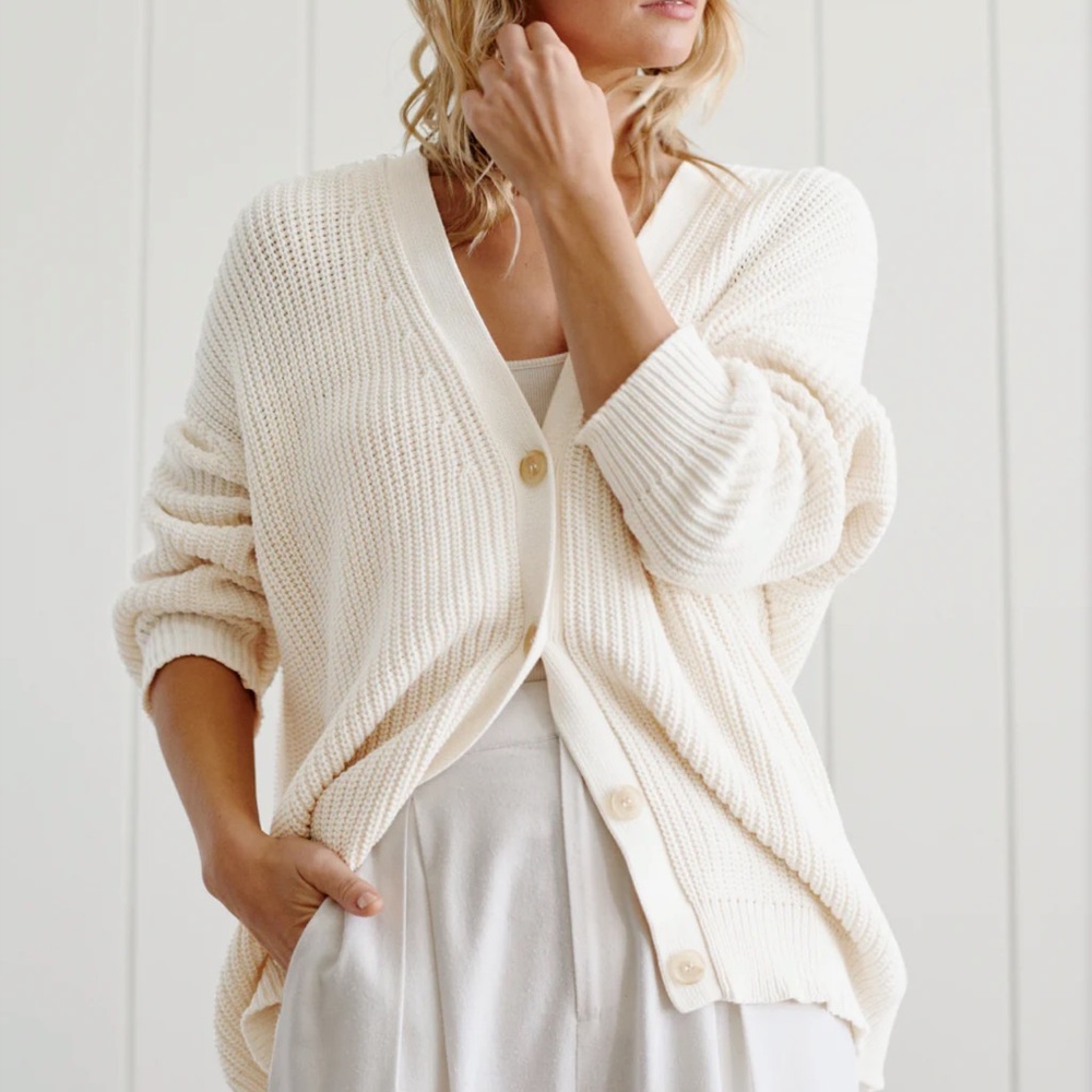 Jenni Kayne Cotton Cocoon Cardigan - Picture 2 of 4